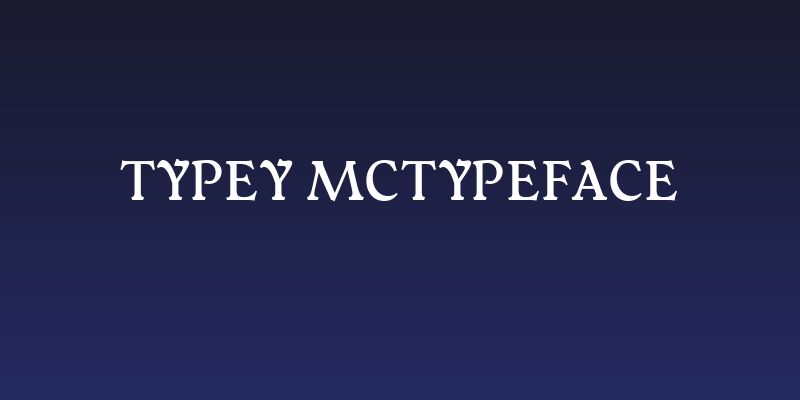Typey McTypeface Social Header
