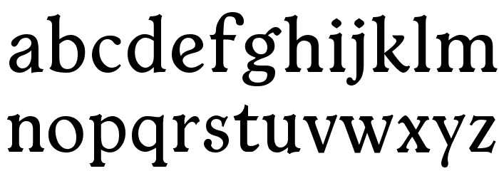 Typey McTypeface Font LOWERCASE