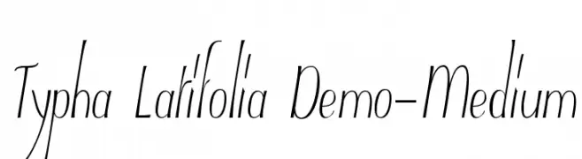 Typha Latifolia Demo-Medium  les polices de caractères gratuit tlcharger