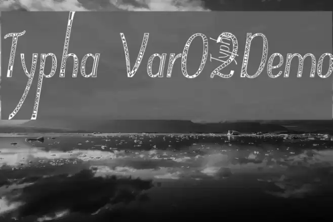 Typha Var02Demo Font examples