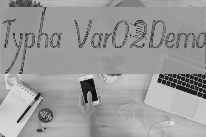Typha Var02Demo Font examples