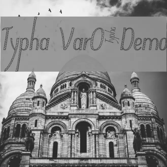 Typha Var05Demo Font examples