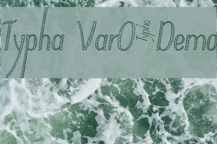 Typha Var05Demo Font examples
