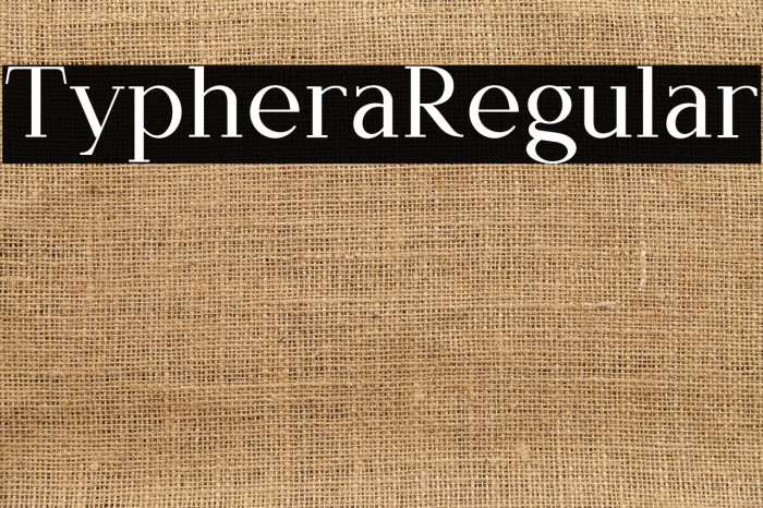 Typhera Regular Example 3