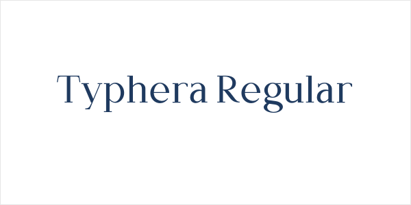 Typhera Regular Logo