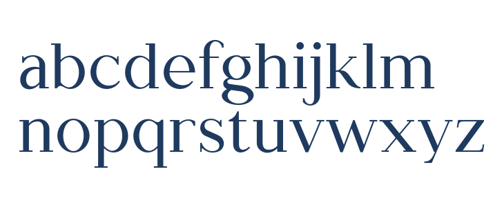 Typhera Regular Lowercase