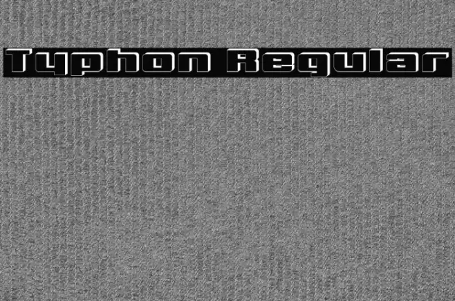 Typhon Regular Font examples