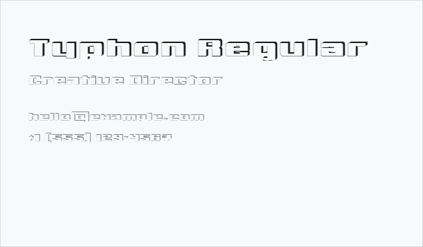 Typhon Regular Business Card