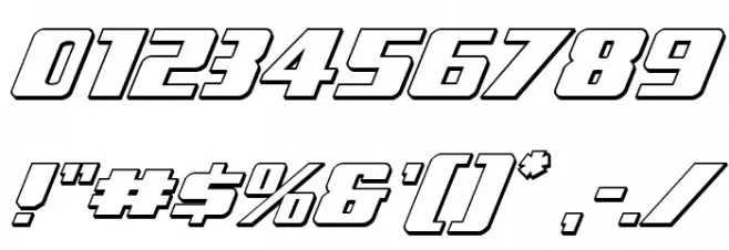 Typhoon 3D Italic