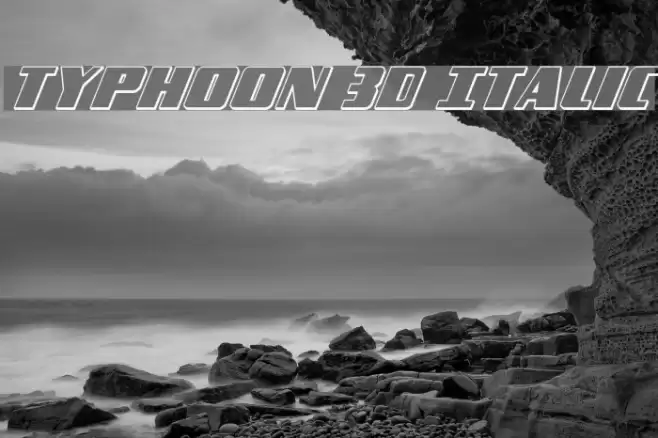 Typhoon 3D Italic examples