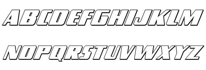 Typhoon 3D Italic Polices MINUSCULES