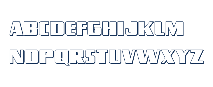Typhoon 3D Regular Lowercase