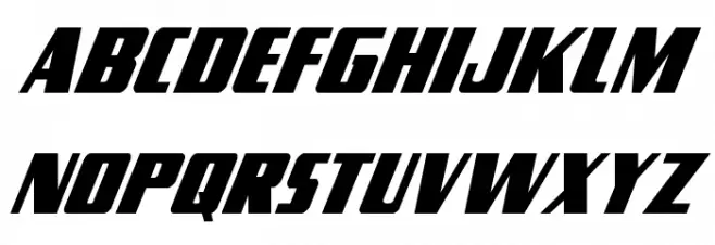 Typhoon Condensed Italic 字体 小写