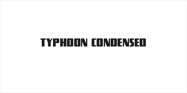 Typhoon Condensed Logo