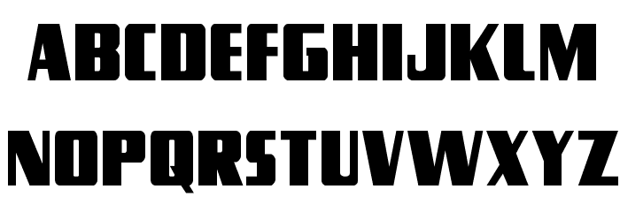 Typhoon Condensed Font LOWERCASE