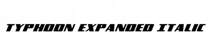Typhoon Expanded Italic 