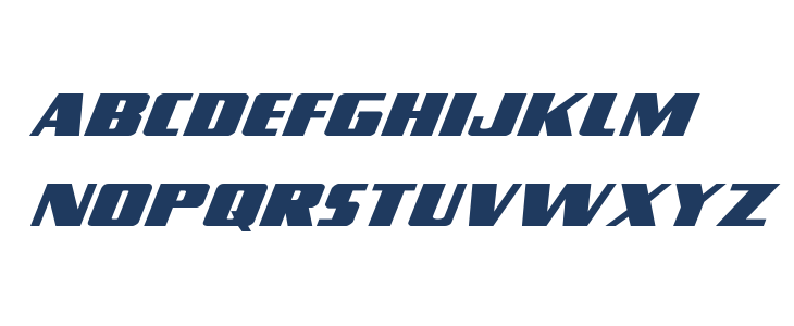 Typhoon Expanded Italic Lowercase