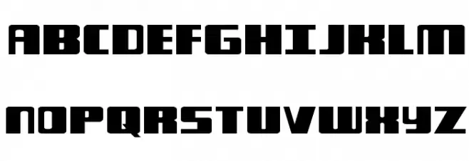 Typhoon Expanded Schriftart Groß