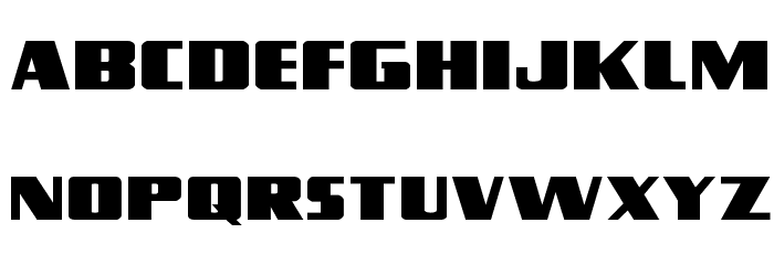 Typhoon Expanded Font LOWERCASE