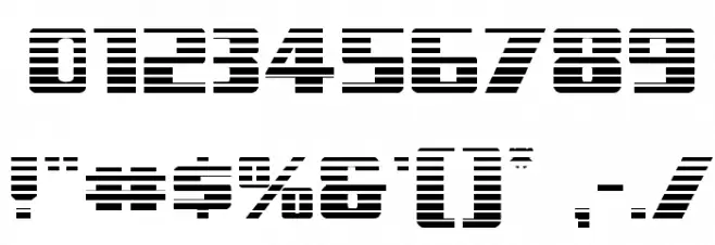 Typhoon Gradient Regular Font OTHER CHARS
