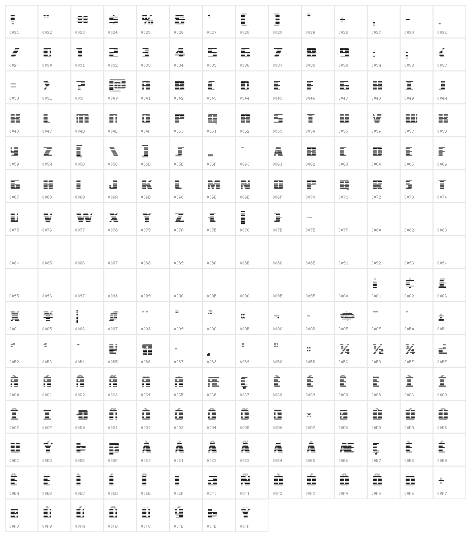 Typhoon Gradient Regular Character Map