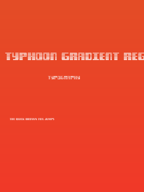 Typhoon Gradient Regular Poster