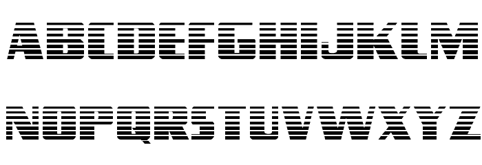 Typhoon Gradient Regular Font LOWERCASE