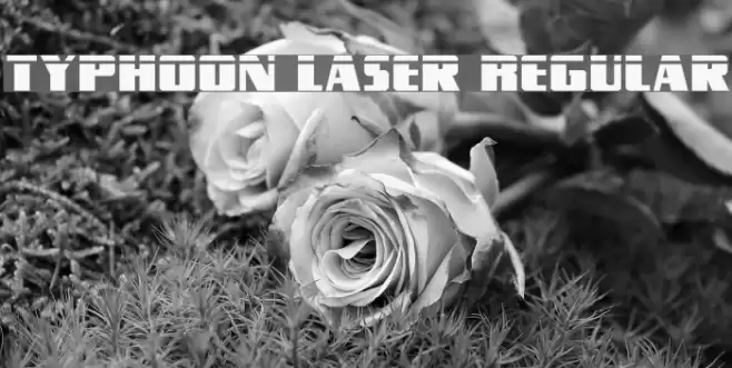 Typhoon Laser Regular Font examples