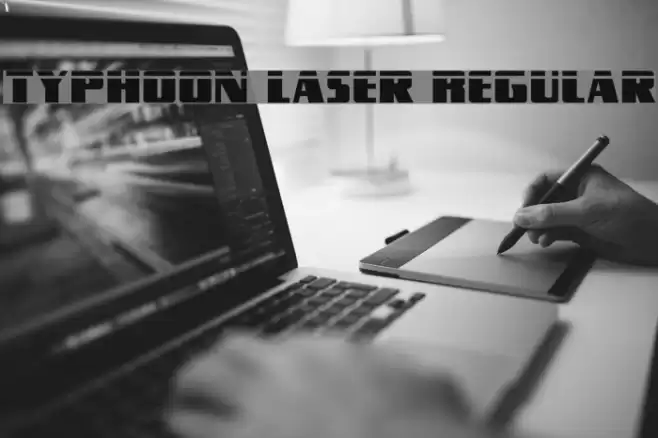 Typhoon Laser Regular Font examples