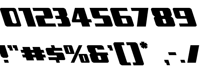 Typhoon Leftalic Font OTHER CHARS