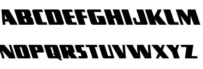 Typhoon Leftalic Font LOWERCASE