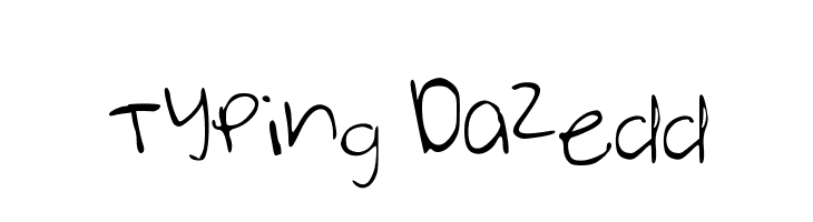 Typing Dazedd  フリーフォントのダウンロード