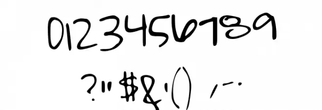 Typing Dazedd Font Alte caractere