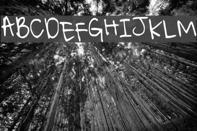 Typing Dazedd Font examples