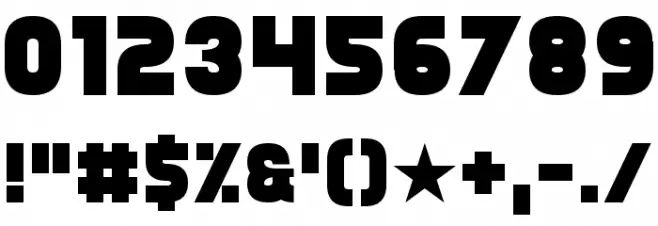 Typingrad Font OTHER CHARS