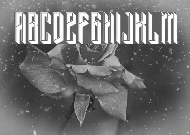 Typis-Shadow-Demo Font examples