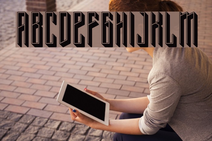 Typis-Shadow-Demo Font examples