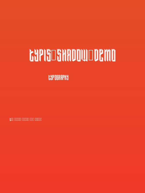 Typis-Shadow-Demo Poster