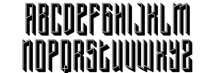 Typis-Shadow-Demo Font LOWERCASE