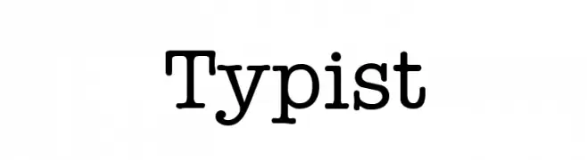 Typist  नि: शुल्क फ़ॉन्ट्स डाउनलोड