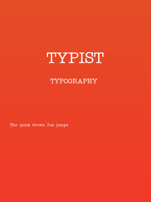 Typist Poster