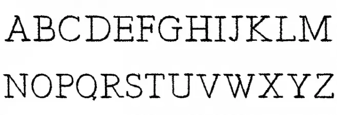 Typist's Pseudonym Fonte MAIÚSCULAS