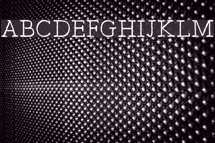 Typist's Pseudonym Font examples