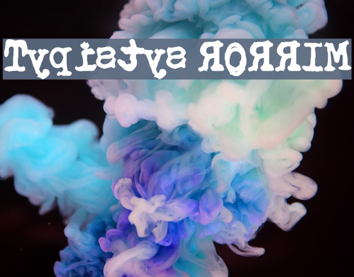 Typistys RORRIM Font examples
