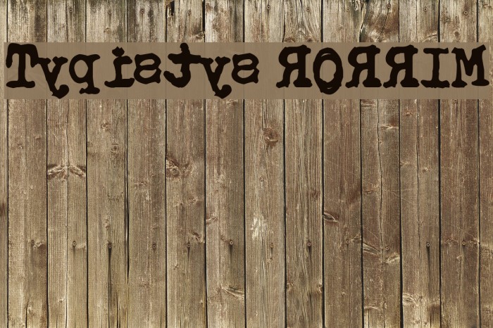 Typistys RORRIM Font examples