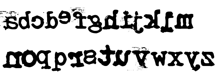 Typistys RORRIM Font LOWERCASE