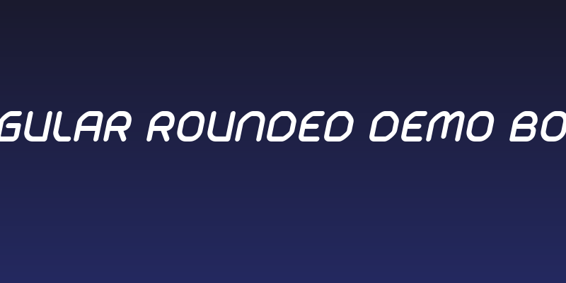 Typo Angular Rounded Demo Bold Italic Social Header