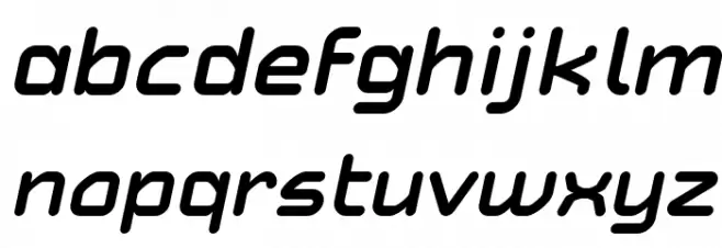 Typo Angular Rounded Demo Bold Italic फ़ॉन्ट लोअरकेस