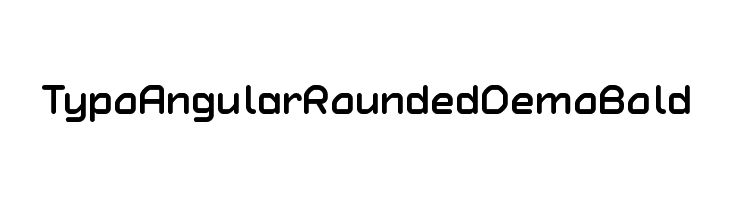 Typo Angular Rounded Demo Bold  font caratteri gratis