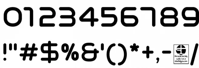 Typo Angular Rounded Demo Bold Font OTHER CHARS